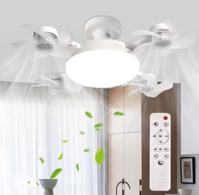 Starnearby Ventilateur de Plafond LED E27